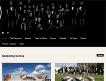Tablet Screenshot of caryrugby.com